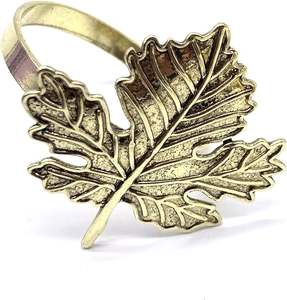 ที่ใส่แหวนผ้าเช็ดปากสีทองทรงกลมทองเหลืองที่ใส่กระดาษเช็ดปากดีไซน์สวยสำหรับงานแต่งงานงานปาร์ตี้ - Product Image 6