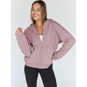 เสื้อฮู้ดสตรีทโอเวอร์ไซส์สไตล์วินเทจสำหรับผู้หญิงเสื้อ100% มีฮู้ดผ้าเช็ดกรดสำหรับฤดูหนาวผ้าฝ้ายพิมพ์โลโก้กันลม - Product Image 5