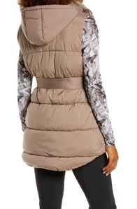 Veste matelassée longue personnalisée imperméable en tricot pour femmes et filles, coque en nylon respirante, vente en gros OEM - Product Image 2