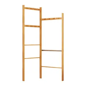 Vloer Staande Slaapkamer Multifunctionele Creatieve Houten Ladder Handdoekenrek