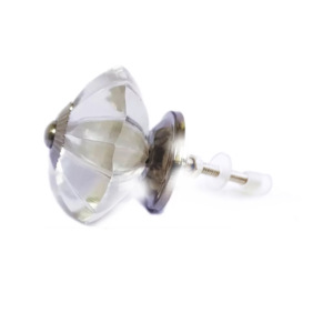 Boutons de melon en verre cristal transparent industriel poignées de tiroir en céramique pour cuisine chambre salon armoire/commode - Product Image 2