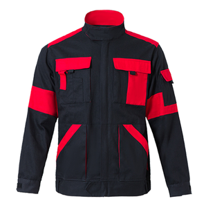 Veste et pantalon en sergé de coton et polyester, vêtements de travail pour électriciens, combinaison de sécurité, vêtements de travail, uniforme de sécurité pour hommes, combinaison utilitaire - Product Image 1