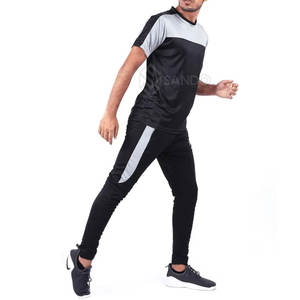 ชุดวอร์มระบายอากาศสำหรับผู้ชายชุดวอร์มฤดูร้อนแขนสั้นแบบปรับแต่งได้ - Product Image 3