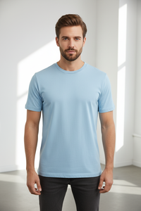 เสื้อยืดลำลองผู้ชายพรีเมียม ผ้าฝ้าย 100% 210gsm ผ้าเจอร์ซีย์สำหรับฤดูร้อน คอกลม พิมพ์ลาย คุณภาพสูง เป็นมิตรกับสิ่งแวดล้อม แห้งเร็ว ระบายอากาศได้ดี แขนสั้น - Product Image 6