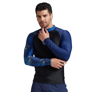 Wholesale Custom Sublimation <b>Compression</b> Rash Guard for Men Plus Size Jersey Design Your Own Logo - Product Image 6