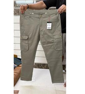 Pantalon cargo pour hommes très vendu avec cordon de serrage à la taille et poches spacieuses pour le confort des activités de plein air et des vêtements de week-end - Product Image 2