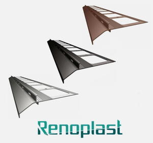 Renoplast ®   Perfil de aluminio para aleros K20, acabados para terrazas y balcones, suelos de resina, sistemas de drenaje - Product Image 1