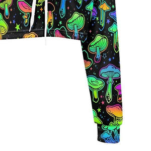 Sudaderas con Capucha Transpirables para Mujer, con Cierre, Estilo Moderno, Crop Tops, Sudaderas con Capucha Corta - Product Image 6