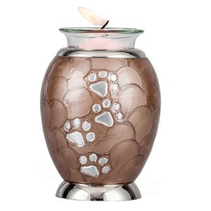 Diseño clásico Color púrpura Cielo Miniatura Recuerdo Cilindro Forma Latón Cremación Urnas para cenizas - Product Image 3