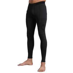 OEM ODM personalizado hombres de secado rápido poliéster Fitness pantalones de compresión deportes correr Leggings atléticos para hombres entrenamiento - Product Image 4