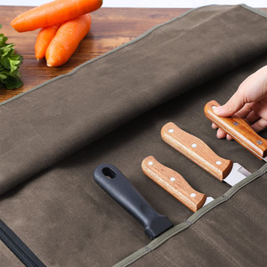 Étui et pochette de rangement pour couteaux en cuir, pour un transport facile, design durable, couleur et taille personnalisables, organisation d'outils de haute qualité - Product Image 5