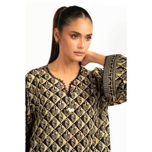 Conjunto Casual de Dos Piezas para Mujer, Primavera/Verano, Estampado en Negro, Talla XS - Product Image 4