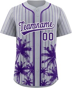 Maillot de baseball à boutons complets, uniforme de softball personnalisé, matériel sublimé en sergé, numéro de nom, broderie de logo, conception en maille à séchage rapide - Product Image 4