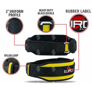 Ceinture de musculation double en néoprène avec fermeture à boucle et crochet, 5 pouces de large, pour un soutien dorsal maximal, entraînement de sécurité, unisexe - Product Image 6