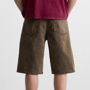 กางเกงยีนส์ขาสั้นทรงแบ็กกี้สำหรับผู้ชายกางเกงยีนส์ซักแบบ2025สไตล์วินเทจสำหรับฤดูร้อน - Product Image 2