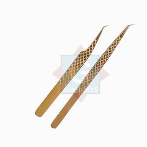 Reusable Eyelash Grafted Stainless Steel Custom Logo <b>Lash</b> Extension Tweezers - Product Image 2