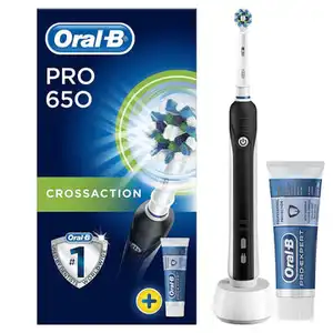 Oral-B Pro 650 Sensi ultradünne elektrische Zahnbürste wiederaufladbar