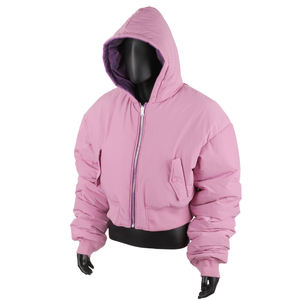 Chaqueta Deportiva Reversible para Hombre, Estilo Corto, Color Morado y Rosa, Lavado Desgastado, Bordado de Estrella - Product Image 6