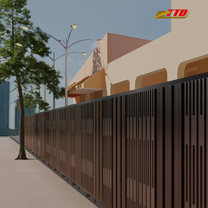 Clôture en fer forgé architecturale, matériau thermique, design écologique, solutions de modélisation 3D pour un style décoratif, structure solide - Product Image 1