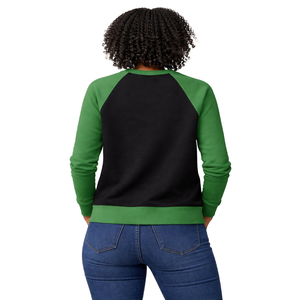 Sudadera Negra con Cuello Redondo y Mangas Raglán 08 Legacy, Ropa de Hermandad Griega, Sudadera Rosa y Verde para Mujer, Invierno, Personalizada - Product Image 2