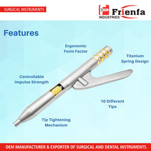 Extracteur automatique de couronnes et de bridges dentaires à ressort avec 10 embouts et clé, pour le retrait d'implants et de prothèses dentaires, ressort en titane - Product Image 3