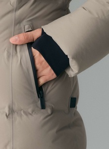 OEM Custom Logo Hot Sale Winter Men's High Visibility <b>Yellow</b> Thin Front Fashionable <b>Puffer</b> Coat Hooded Zipper Soft Shell 2025 - Product Image 4