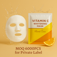 Pemasok perawatan kulit bersertifikat GMP lembar masker pencerah Vitamin C