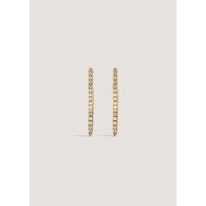 ต่างหูเพชรเอลิซ่า ดีไซน์แบบพาว ดับเบิ้ลสไปค์ - Product Image 4