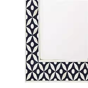 Handcrafted Modern <b>Wall</b> <b>Mirror</b> & <b>Wall</b> Decor Ideal for Living Room or Office Luxury Bone Inlay by crescent crafts - Product Image 4