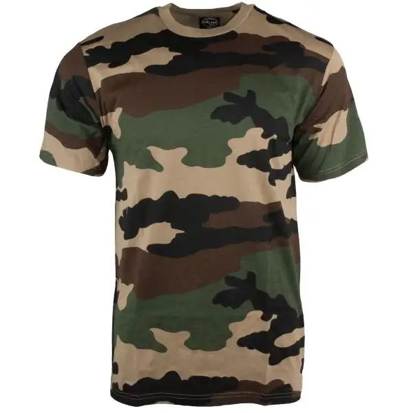 Nieuwste Ontwerp Camouflage Langwerpige T-shirt Half Mouw O Hals Ronde Goede Kwaliteit Unisex Langwerpige T Shirts