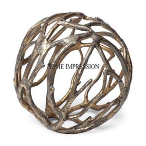 Sculpture antique en laiton design en métal robuste fait à la main style moderne décoration de la maison du fabricant indien - Product Image 1