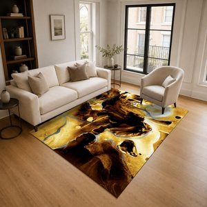 <b>RUGS</b> DEPOT LXDP-0808 Wholesale Red <b>Burgundy</b> Marble Effect Digital Printed Machine Washable Chenille Area <b>Rug</b> Non Slip - Product Image 2