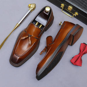 รองเท้าหนังแท้ทรงทางการสำหรับผู้ชาย ดีไซน์ทันสมัย สวมใส่สบาย แบบสลิปออน เพิ่มความสูง กันน้ำ - Product Image 6