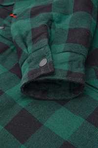 <b>Men's</b> Thicken Plaid Hooded <b>Flannel</b> Shirt <b>Jacket</b> with Quilted Lined Discount Offer - Product Image 5