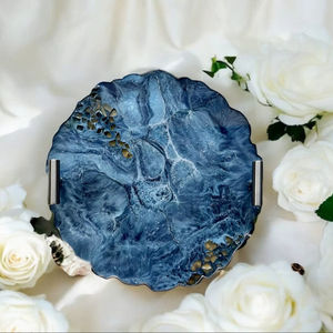 Bandeja de resina Premium Organizador hecho a mano de bajo costo para llaves Joyas y cosméticos Bandeja de resina de lujo con la mejor calidad - Product Image 1