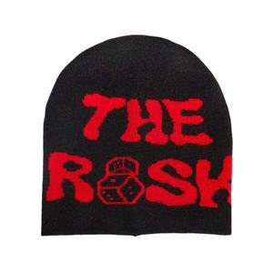 Custom Logo Beanie Hat Colorful <b>Bold</b> Jacquard Lettering Streetwear Skull <b>Cap</b> Unisex Comfortable Knitted Y2K Winter Hat - Product Image 4