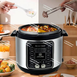 Grande autocuiseuse électrique 6L avec écran LED, en acier inoxydable et aluminium, prise allemande et américaine - Cuiseur à riz multifonction domestique - Product Image 3