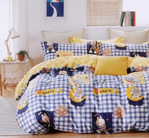 Kidzee Collection Premium Queen Size 3PCS Flat Sheet Set Soft 400TC Microfiber Printed Fabric 2 <b>Pillow</b> Cases Hospital Hotel - Product Image 6