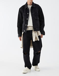 Jean droit vintage confortable, durable et léger pour homme – Idéal pour l'été et les aventures en plein air - Product Image 1