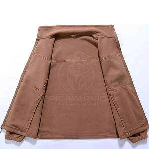 Nuevo estilo de chaqueta de invierno para hombre, con cuello alto y cremallera, hecha de tejido de lana/algodón. - Product Image 3