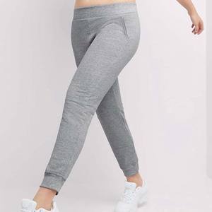 Vente en gros OEM de pantalons de jogging en coton épais pour femmes vêtements pantalons de jogging personnalisés et pantalons de couleur gris chiné - Product Image 2