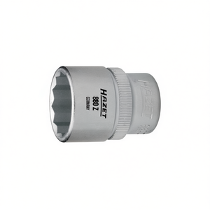 Hazet 3/8'' <b>12</b>-<b>Point</b> Square <b>Socket</b> with Traction Profile and Knurling - Product Image 2