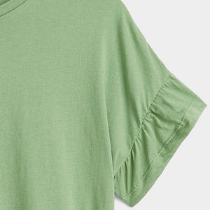 เสื้อยืดคอกลมทรงโอเวอร์ไซส์ รุ่นใหม่ปี 2026 ผ้าฝ้าย 100% ทรงบ็อกซี่ เนื้อผ้าหนา พิมพ์ลายกราฟิกตามสั่ง สำหรับสุภาพสตรี - Product Image 3