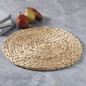 Party Accessories Natural Charger Plates Water Hyacinth Dish Serving <b>Placemat</b> Tabletop Decoration - Product Image 5