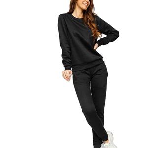 Chándal ajustado para mujer, superventas, ropa de entrenamiento, transpirable, cómodo, chándal para mujer, sudadera con pantalón, cuello redondo, 2025 - Product Image 1