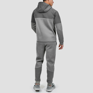Vente en gros de nouveaux ensembles de sweat à capuche en polaire vierge pour hommes, poids lourd, avec fermeture à cordon de serrage, couleurs et tailles personnalisées - Product Image 4