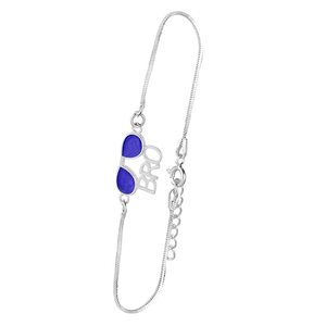 Elegante Pulsera de Plata 925 con Dije de Rudraksha para Hermano (Bro/Bhai) de Arihant Gems Jewels, Ideal para Rakshabandhan - Product Image 5