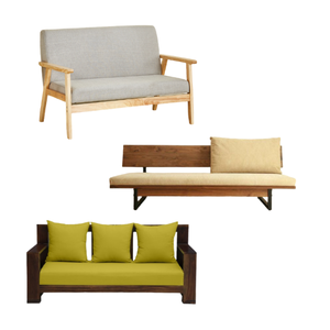 Nouveau design de canapé en bois trois places de style européen pour canapé en tissu de salon fabriqué en Indonésie - Product Image 3