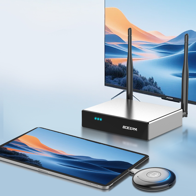 Plug & Play 1080P Wireless BYOD Presentation System for Seamless Multi-Device Collaboration