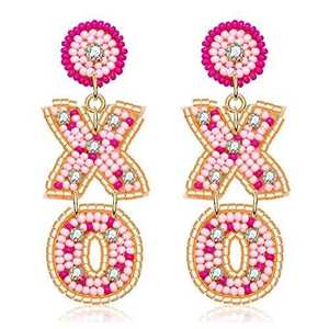 Pendientes de cuentas hechos a mano de lujo, joyería llamativa estilo bohemio chic para mujer al mejor precio - Product Image 3